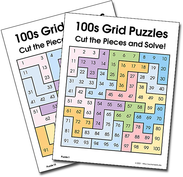 100s Grid Puzzle PDF