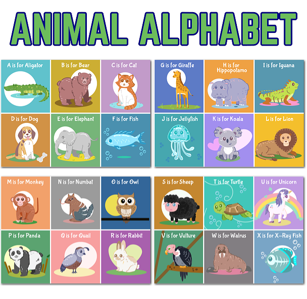 Animal Alphabet Flashcards