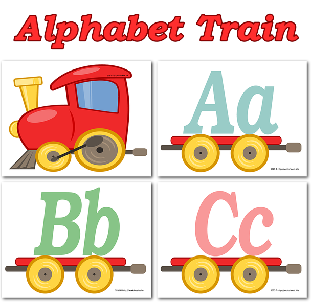 Alphabet Train Poster