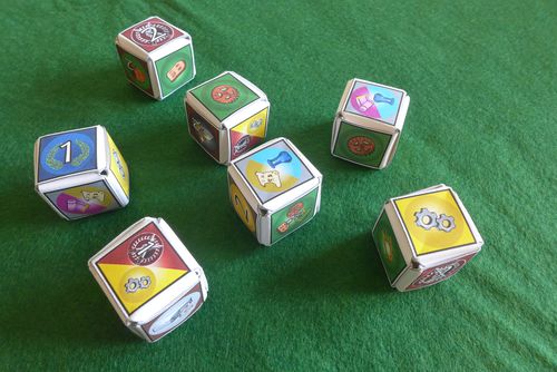 Image: origami dice 7 wonders