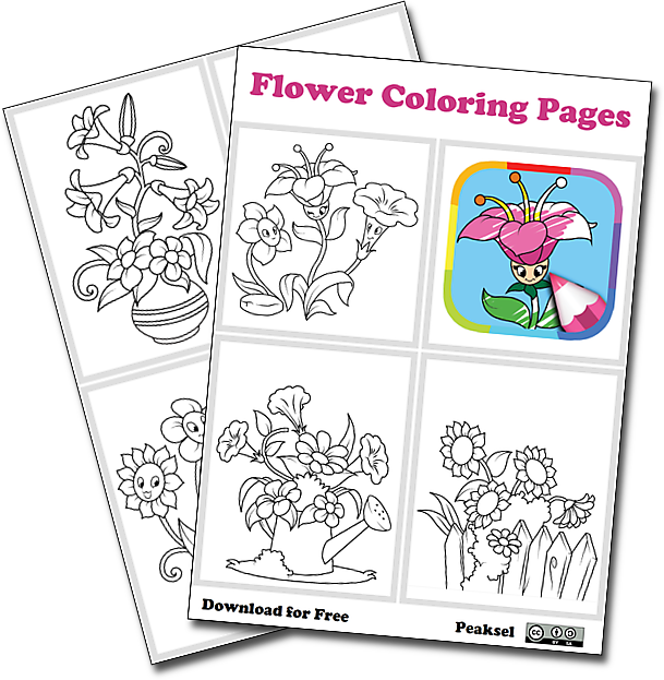 Flower Coloring Pages