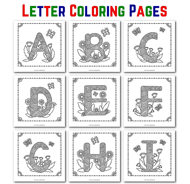 Disney Alphabet Coloring Sheets