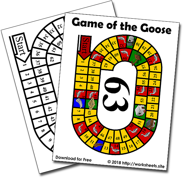 Free Printable Game of the Goose Boardgame