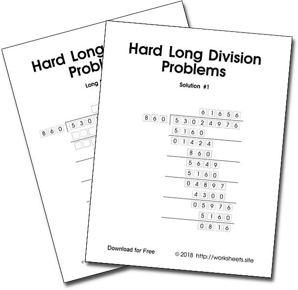 Hard Long Division Problems