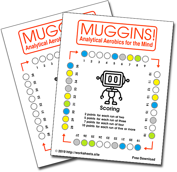 Muggins Game Print and Play