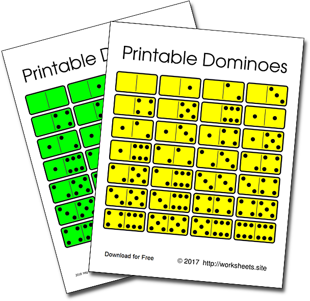 Free Printable Blank Dominoes Template