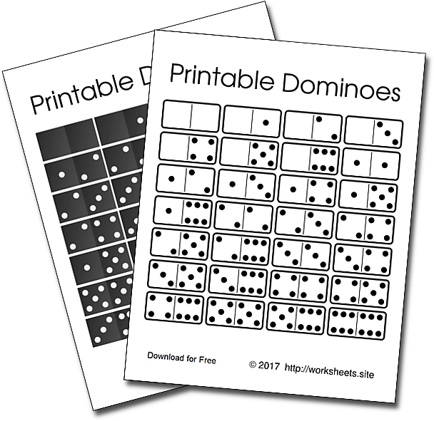 Printable Dominoes PDF