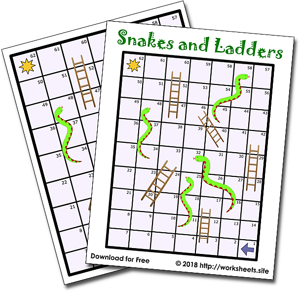 board game snakes and ladders printable Board Game