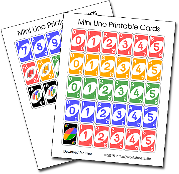 Printable Uno Cards Deck